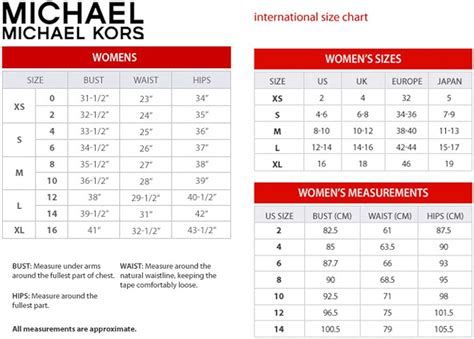 what size is michael kors 34 waist in women's size|Michael Kors pants size chart.